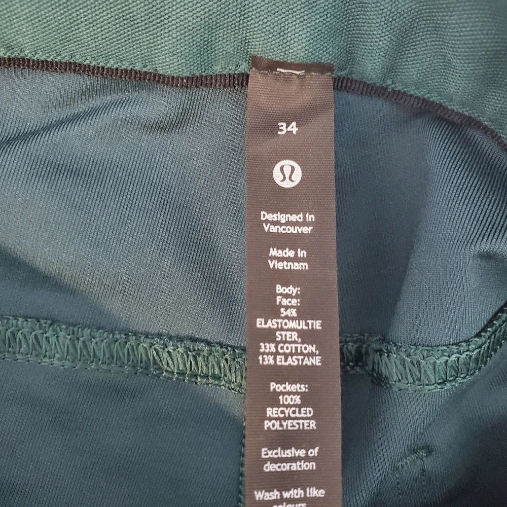 Lululemon ABC Slim-Fit Pant Utilitech Size 34